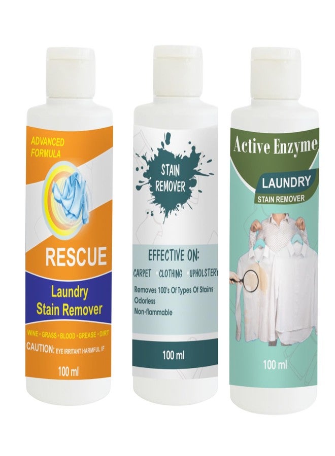 مجموعة مزيلات البقع من توفوس بألوان البرتقال والسماء والفستق | محلول تنظيف متعدد الأسطح للملابس والأقمشة والمفروشات (100 غرام لكل عبوة) - Image 1